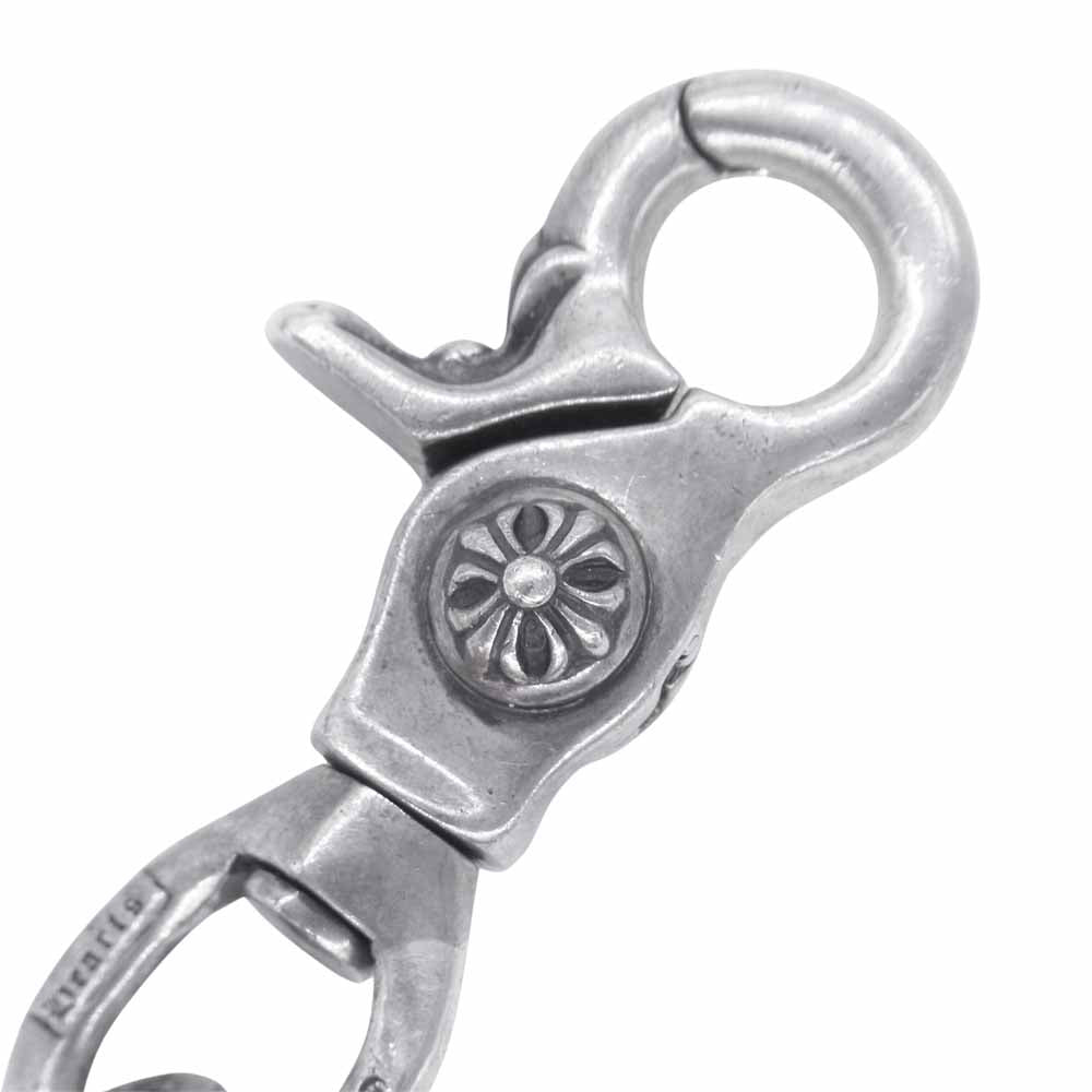 CHROME HEARTS クロムハーツ（原本無） スモール クラシック 1 クリップ ウォレット チェーン シルバー系【中古】