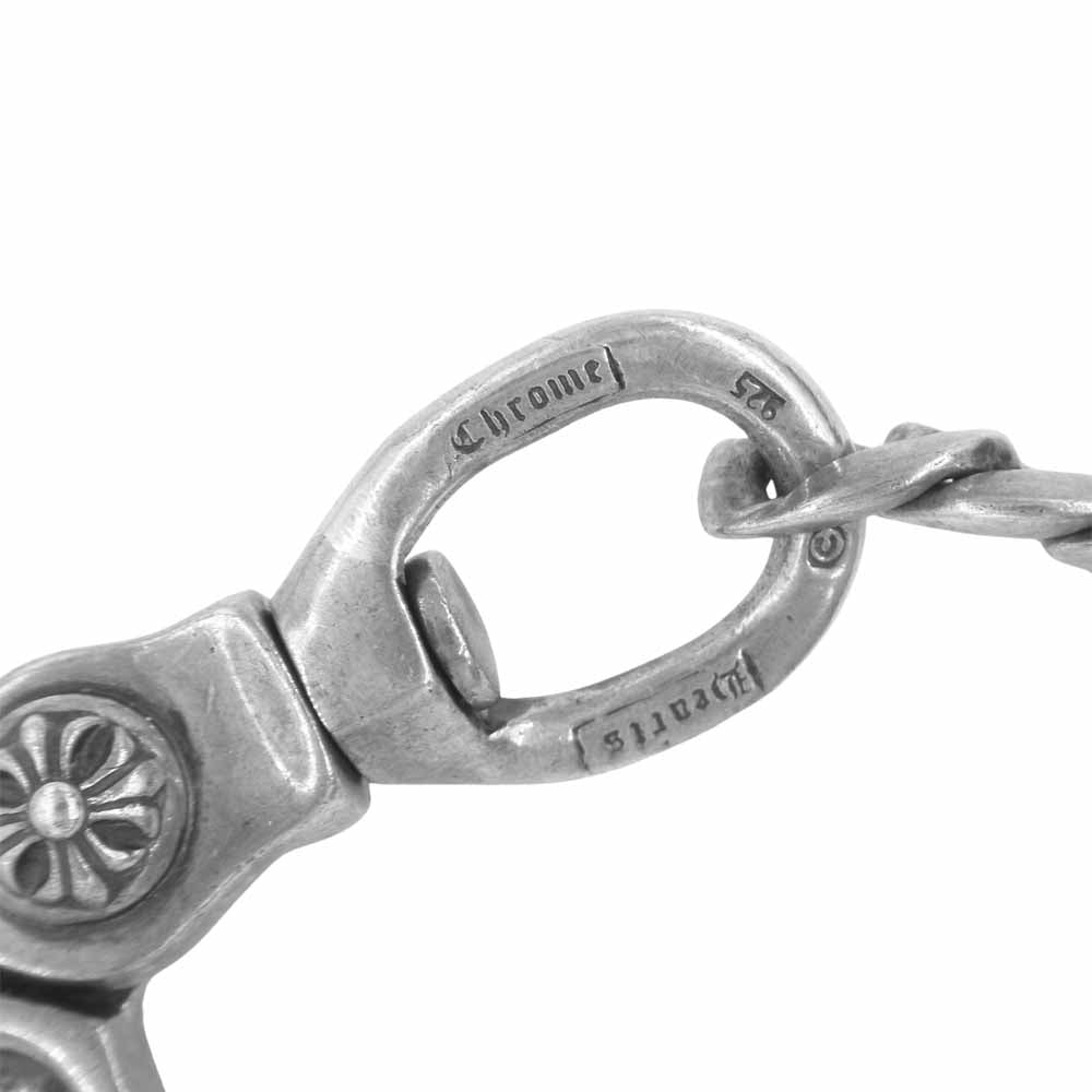 CHROME HEARTS クロムハーツ（原本無） スモール クラシック 1 クリップ ウォレット チェーン シルバー系【中古】
