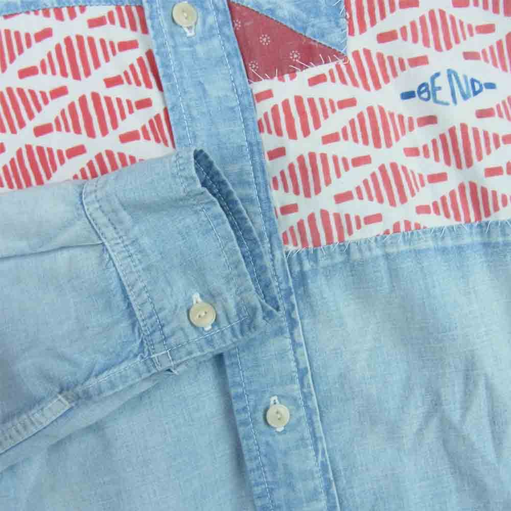 VISVIM ビズビム 115105007006 GRANGER SHIRT CHAMBRAY グレンジャー シャンブレー 長袖 シャツ インディゴブルー系 2【中古】