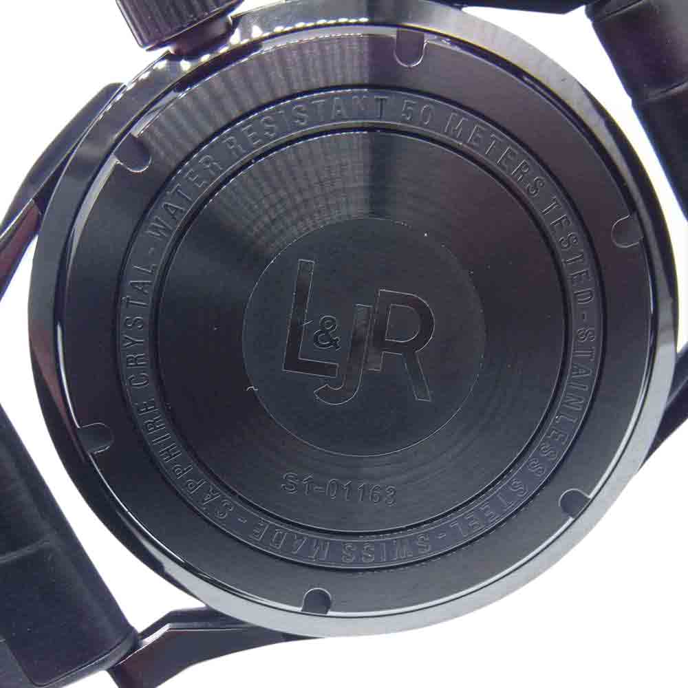エル&ジェイアール DAY&DATE デイ＆デイト クォーツ ムーブメント 腕時計 ブラック系【新古品】【未使用】【中古】
