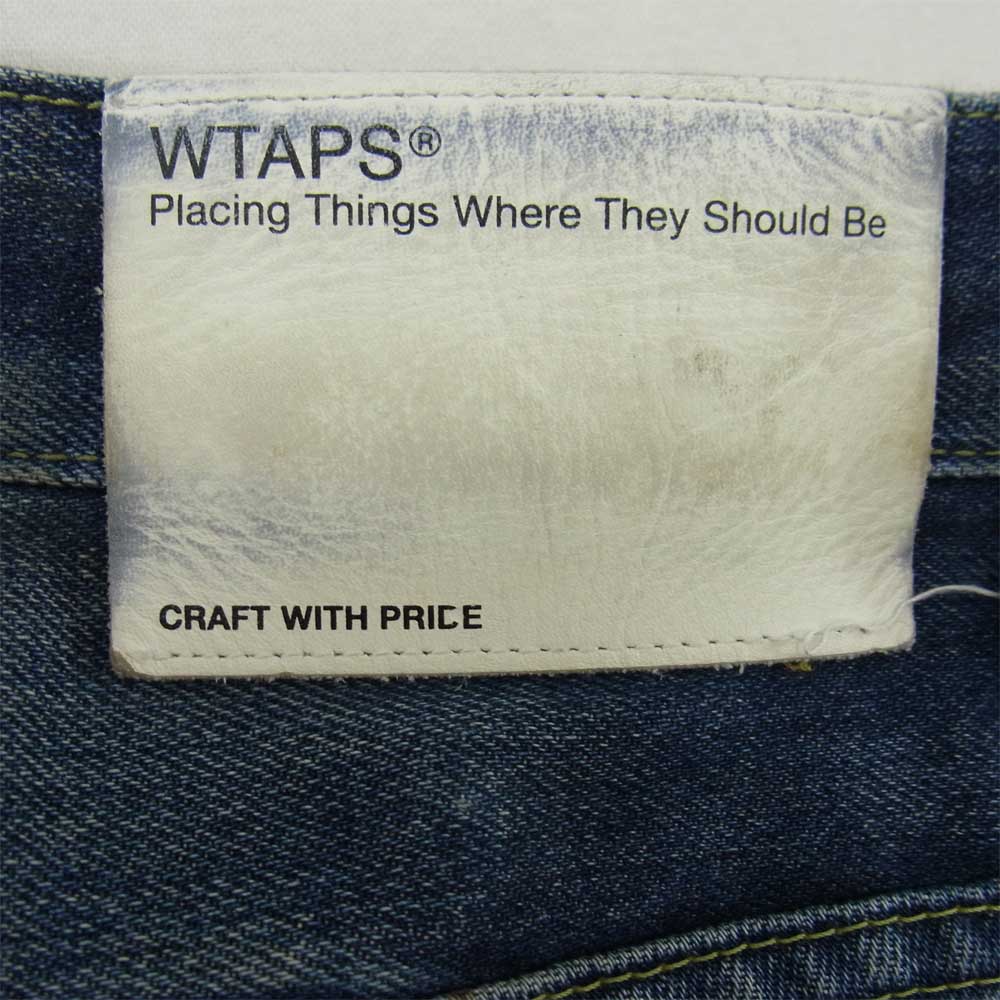 WTAPS ダブルタップス 14GWDT-PTM02 BLUES BASIC TRASH デニム パンツ インディゴブルー系 サイズ表記無【中古】