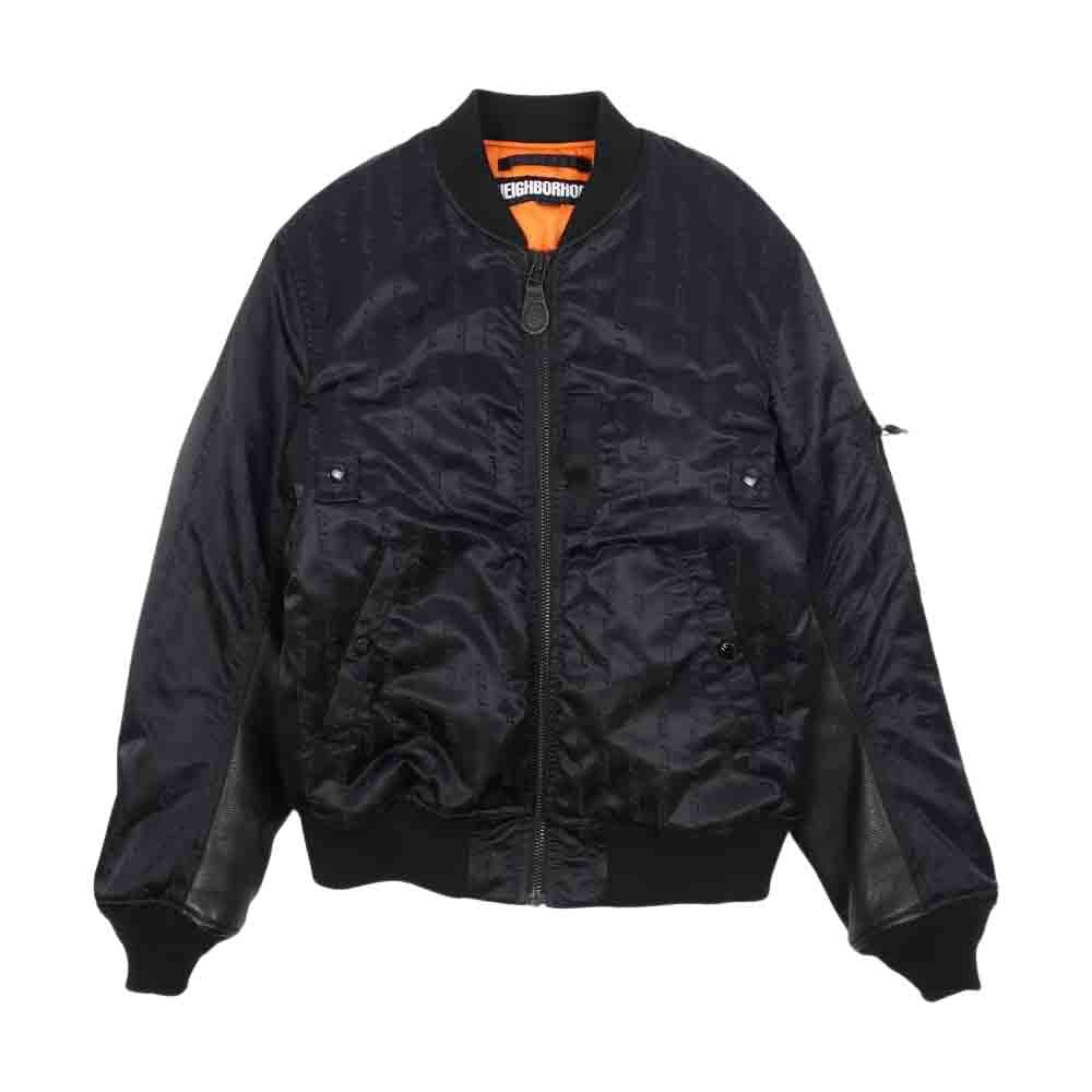 NEIGHBORHOOD ネイバーフッド 182TSNH-JKM01S EM.MA-1/N-JKT プリマロフト フライト ジャケット ブラック系 S【中古】