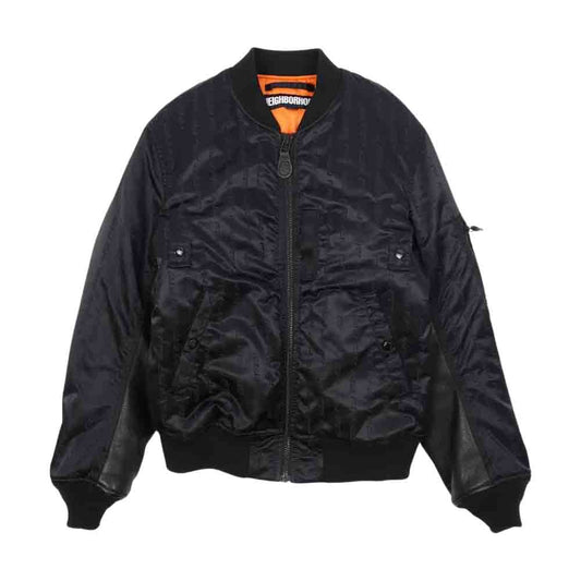 NEIGHBORHOOD ネイバーフッド 182TSNH-JKM01S EM.MA-1/N-JKT プリマロフト フライト ジャケット ブラック系 S【中古】