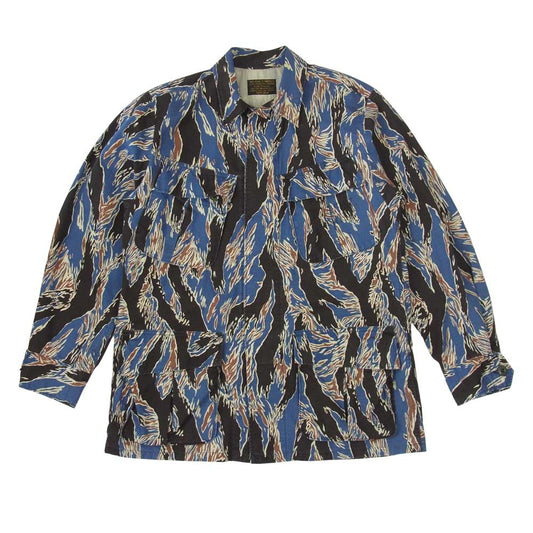 WACKO MARIA ワコマリア TIGER CAMO FATIGUE JACKET TYPE-1 タイガー カモ ファティーグ ミリタリー ジャケット マルチカラー系 M【中古】
