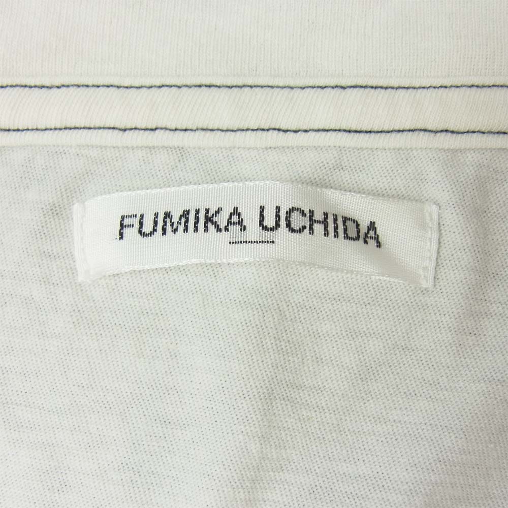 FUMIKA UCHIDA フミカウチダ ボートネック 半袖 カットソー ホワイト系【中古】