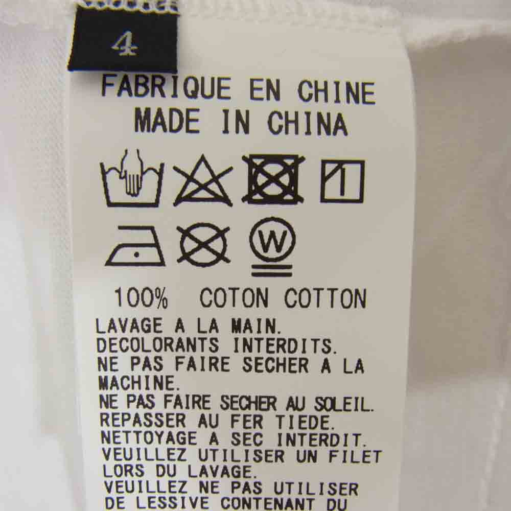 Yohji Yamamoto ヨウジヤマモト GroundY GN-T46-071 5.6oz cotton Jersey Painted Big T-Shirt C ペイント Tシャツ ホワイト ホワイト系 4【極上美品】【中古】