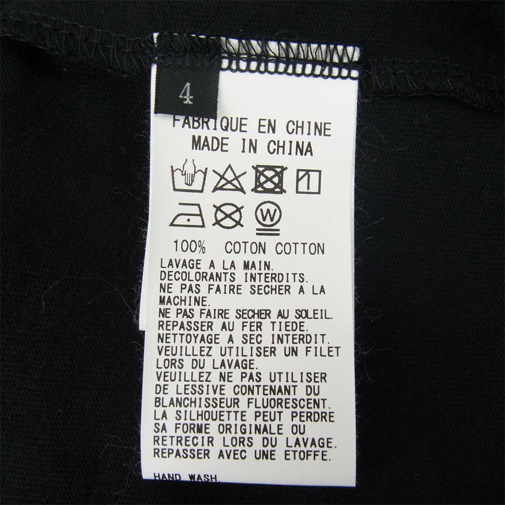 Yohji Yamamoto ヨウジヤマモト GroundY GN-T46-071 5.6oz cotton Jersey Painted Big T-Shirt C ペイント Tシャツ ブラック  ブラック系 4【美品】【中古】