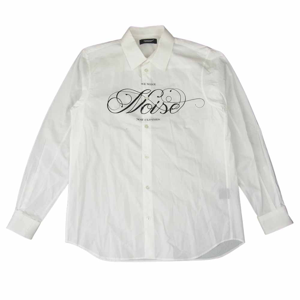UNDERCOVER アンダーカバー UCY9404 WE MAKE NOISE ブロード シャツ　白 ホワイト系 2【中古】