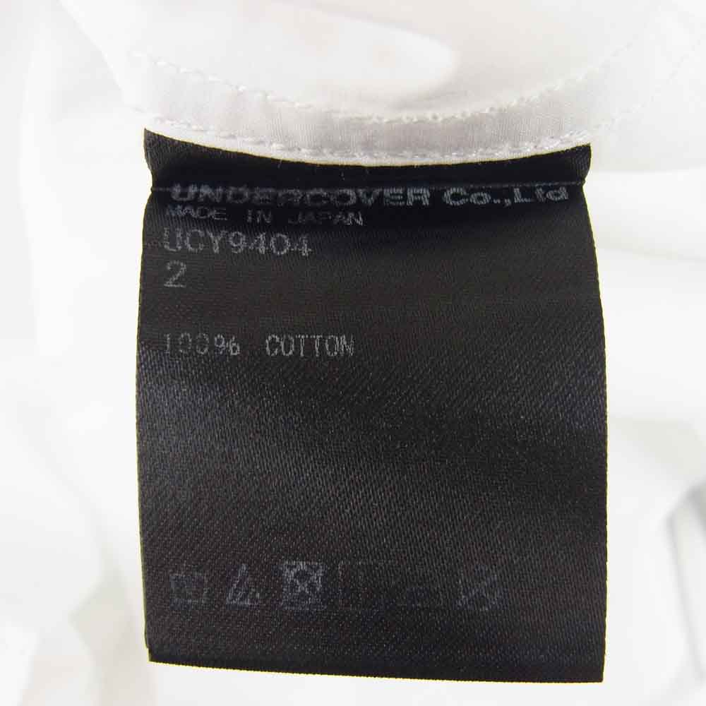 UNDERCOVER アンダーカバー UCY9404 WE MAKE NOISE ブロード シャツ　白 ホワイト系 2【中古】
