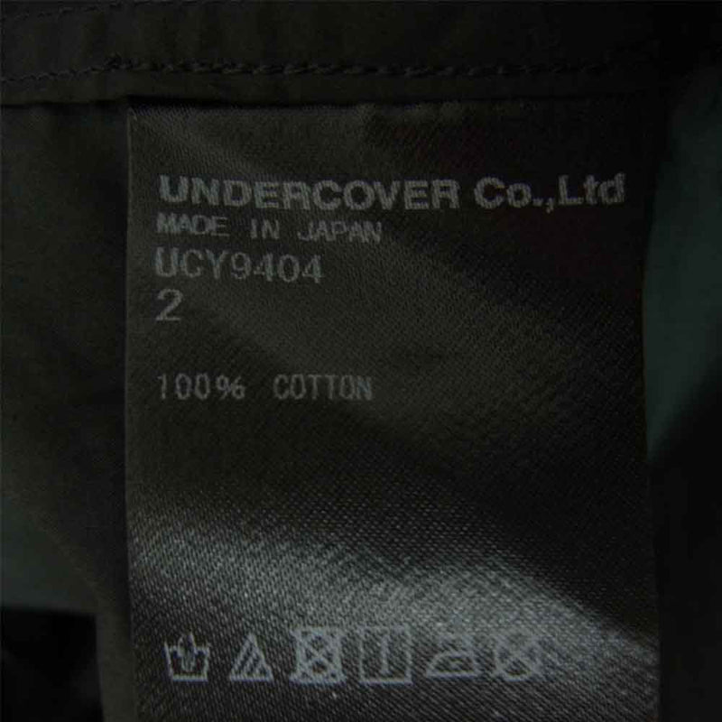 UNDERCOVER アンダーカバー UCY9404 WE MAKE NOISE ブロード シャツ　黒 ブラック系 2【中古】