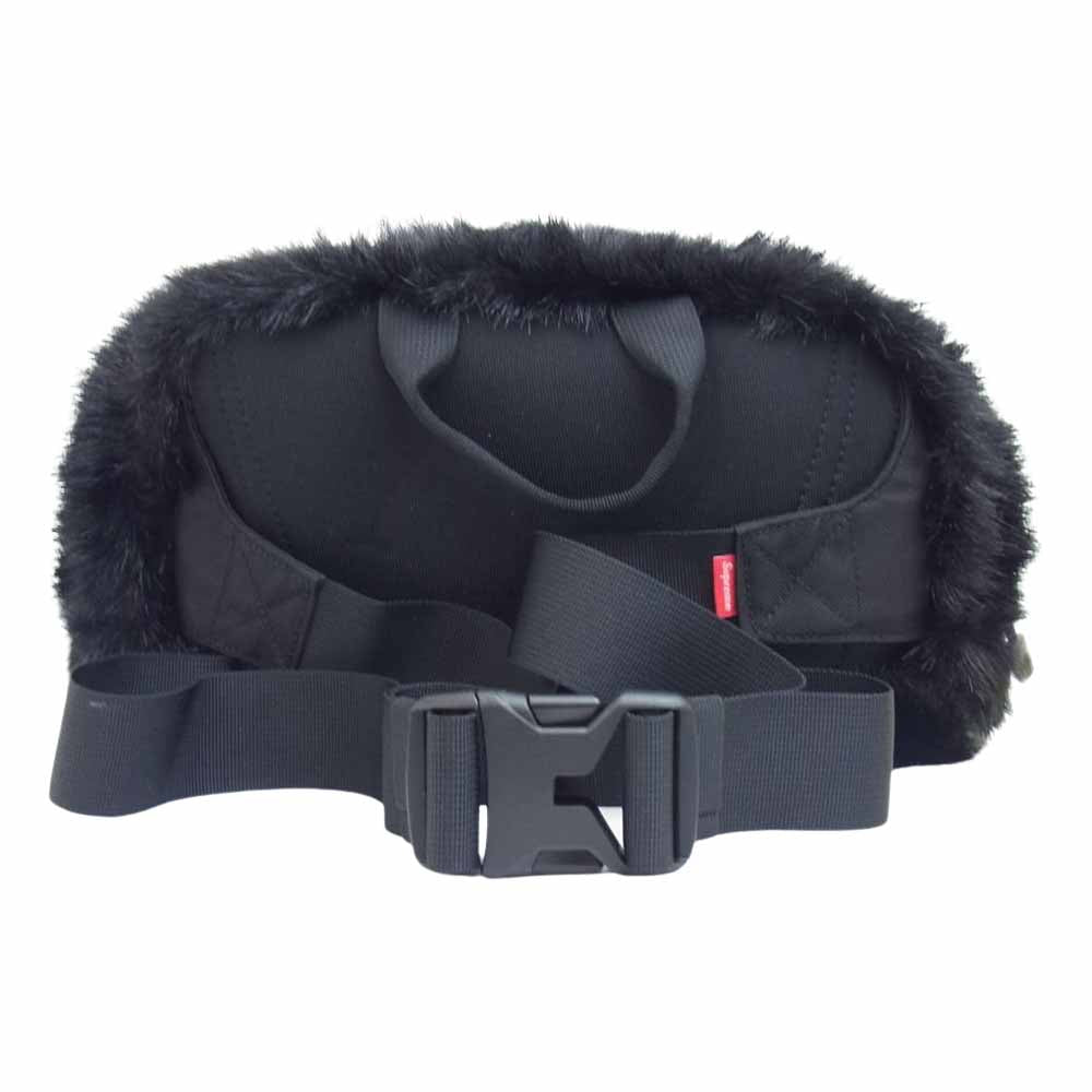 Supreme シュプリーム 20AW NF0A5G87 THE NORTH FACE Faux Fur Waist Bag ノースフェイス フェイク ファー ウエスト バッグ ブラック系【美品】【中古】