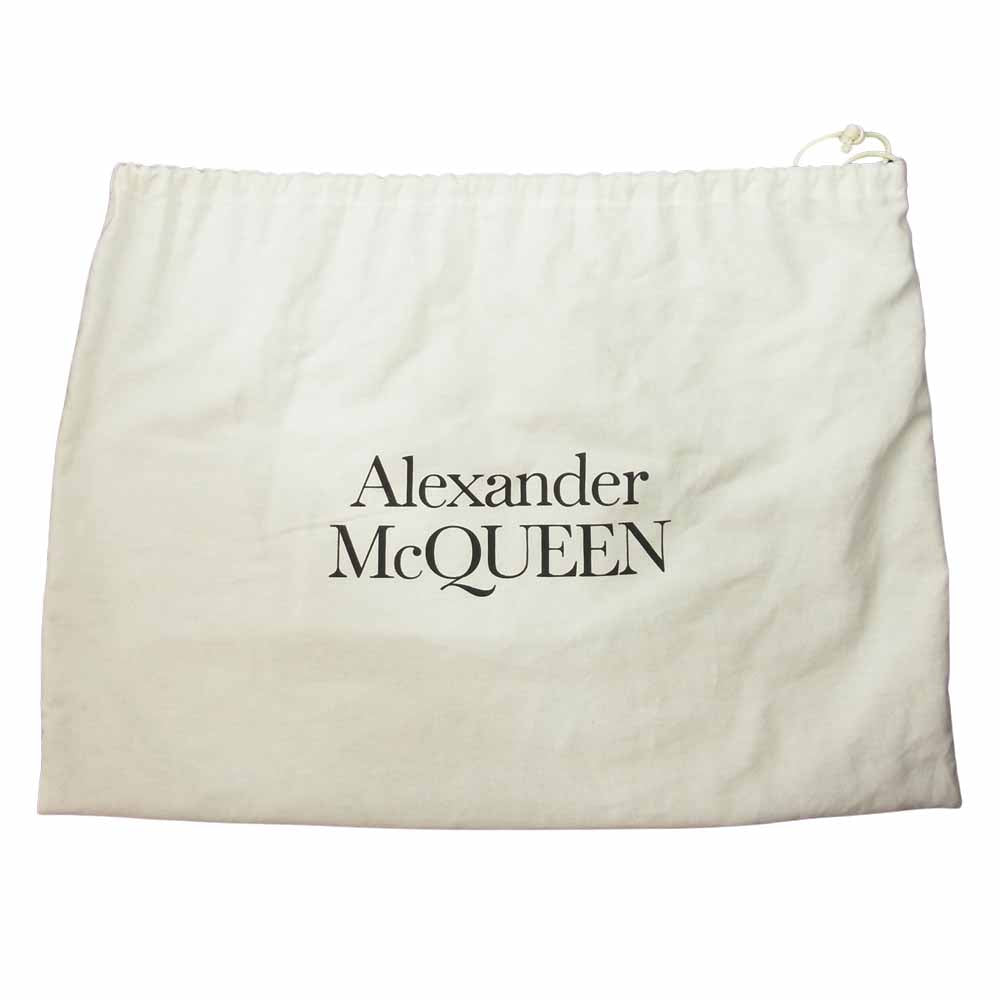 Alexander McQueen アレキサンダーマックイーン HARNES BUM BAG ロゴペイント ボディバッグ ブラック系【中古】