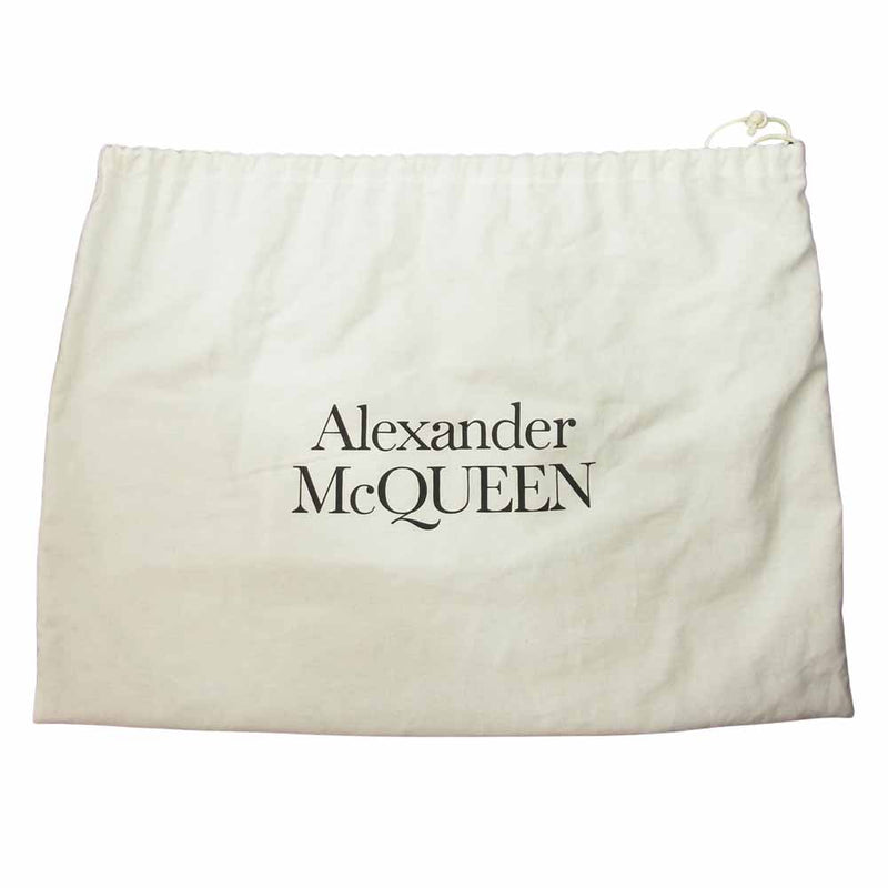 Alexander McQueen アレキサンダーマックイーン HARNES BUM BAG ロゴペイント ボディバッグ ブラック系【中古】