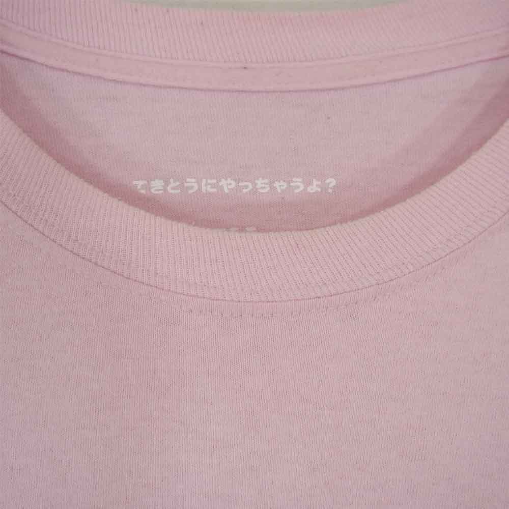 カオスフィッシングクラブ ロゴ プリント Tシャツ ピンク系 XL【中古】