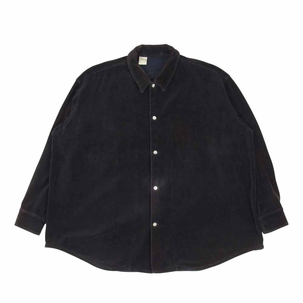 N.HOOLYWOOD エヌハリウッド 1202-SH07-049 コーデュロイ ドロップショルダー ビッグシャツ ブラウン系 42【中古】