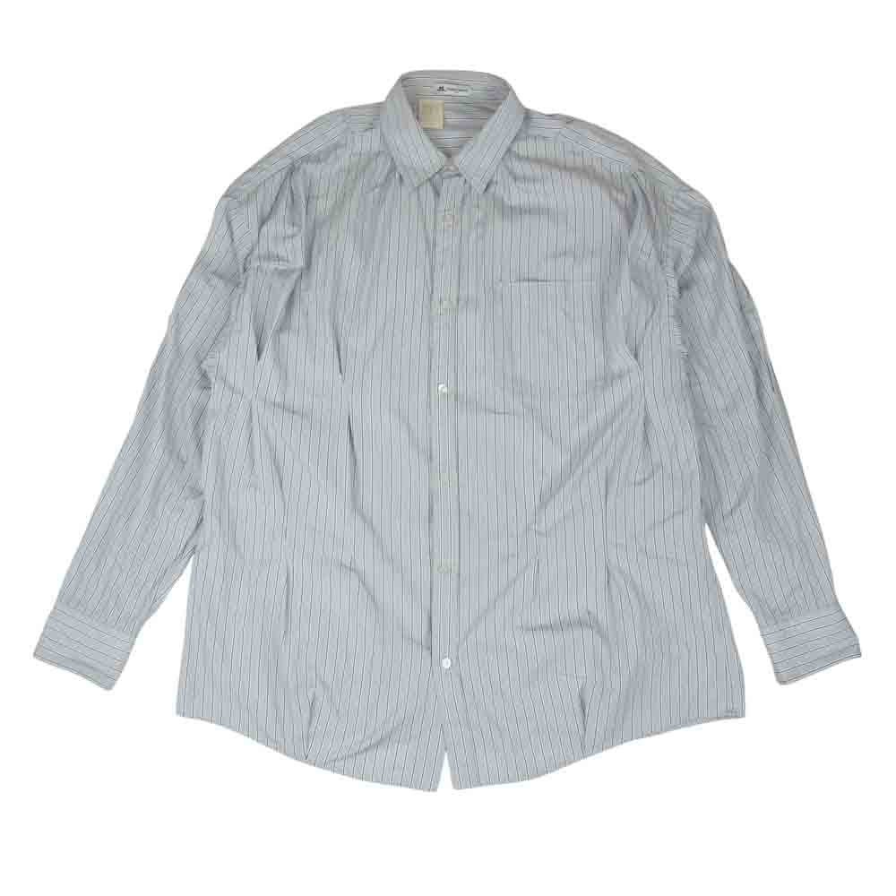 N.HOOLYWOOD エヌハリウッド THOMAS MASON トーマスメイソン ストライプ シャツ グレー系 42【中古】