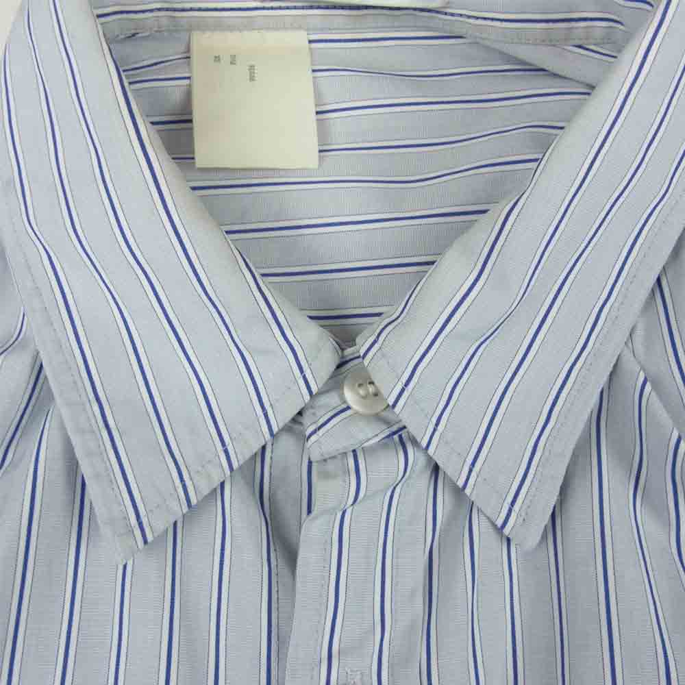 N.HOOLYWOOD エヌハリウッド THOMAS MASON トーマスメイソン ストライプ シャツ グレー系 42【中古】