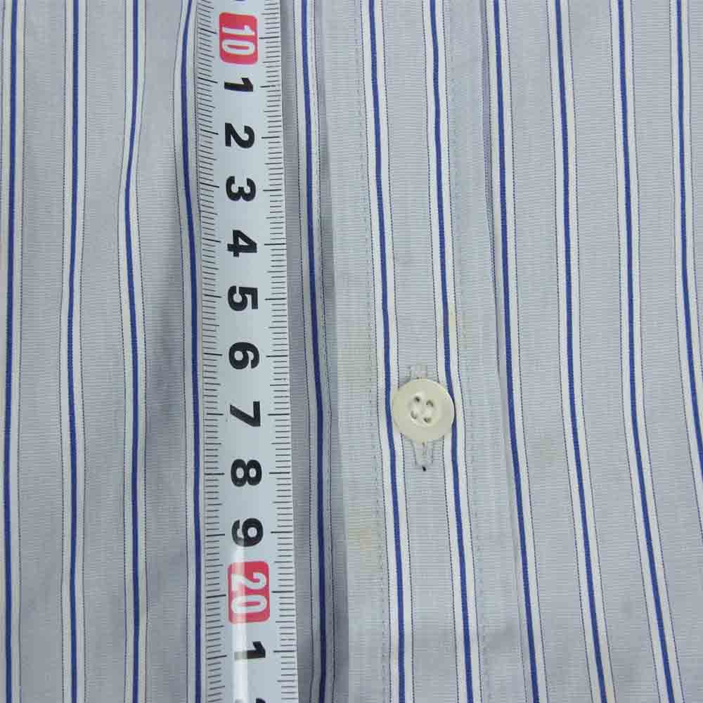 N.HOOLYWOOD エヌハリウッド THOMAS MASON トーマスメイソン ストライプ シャツ グレー系 42【中古】