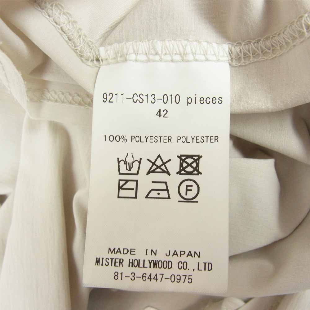 N.HOOLYWOOD エヌハリウッド 21SS 9211-CS13-010 POCKET T-SHIRT ポケット Tシャツ グレー系 42【中古】