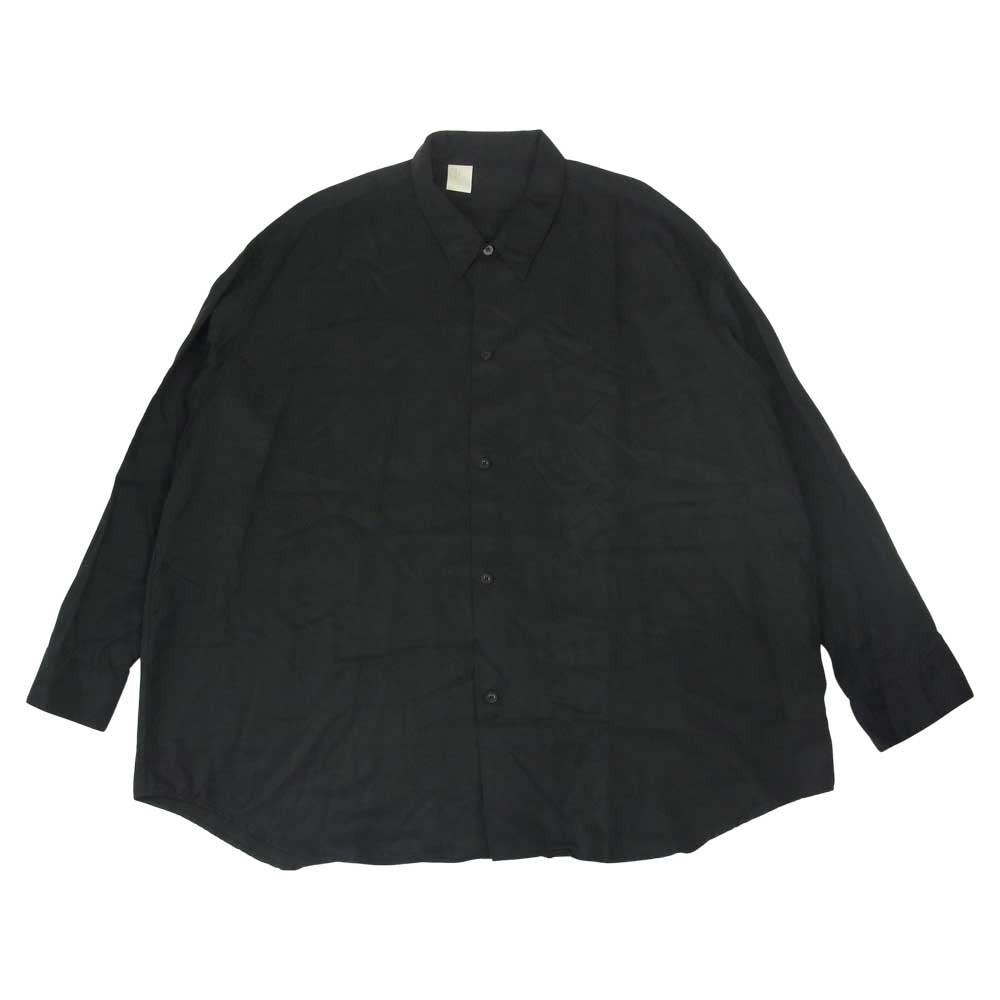 N.HOOLYWOOD エヌハリウッド 1202-SH07-037 ドロップショルダー ビッグ シャツ ブラック系 42【中古】