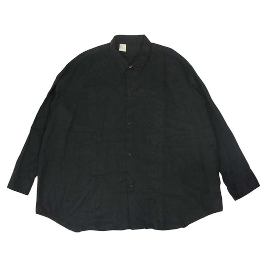 N.HOOLYWOOD エヌハリウッド 1202-SH07-037 ドロップショルダー ビッグ シャツ ブラック系 42【中古】