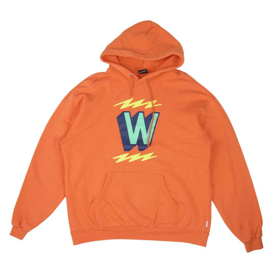 WTAPS ダブルタップス 18AW PLATOON SCREEN SWEAT HOODIE プルオーバー パーカー オレンジ系 4【中古】