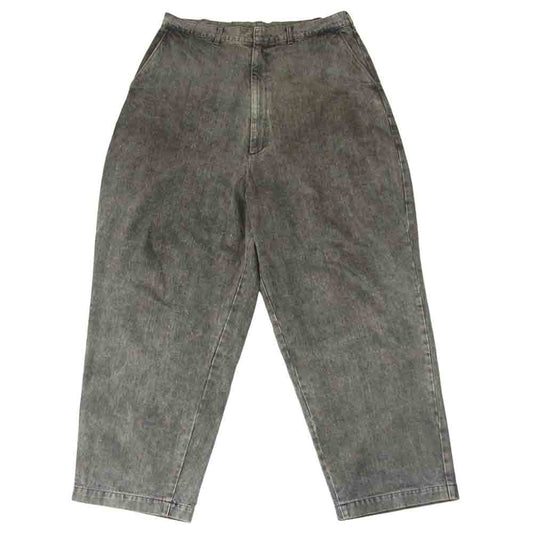 N.HOOLYWOOD エヌハリウッド 17AW 172-PT02-010 ウォッシュ加工 ワイド テーパード デニム グレー系 42【中古】