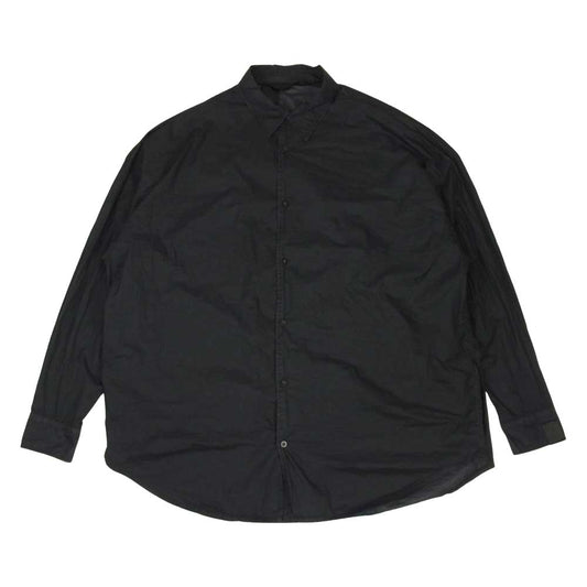 N.HOOLYWOOD エヌハリウッド 20SS 2201-SH07-007 超極薄 ナイロン オーバーサイズ シャツ ブラック系 40【中古】