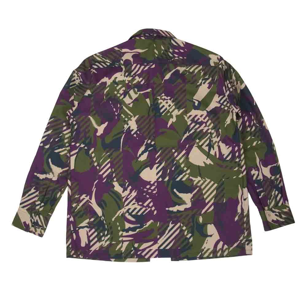 N.HOOLYWOOD エヌハリウッド 19AW 192-SH01-007 ONE BUTTON SHIRT オープン カラー シャツ マルチカラー系 44【中古】