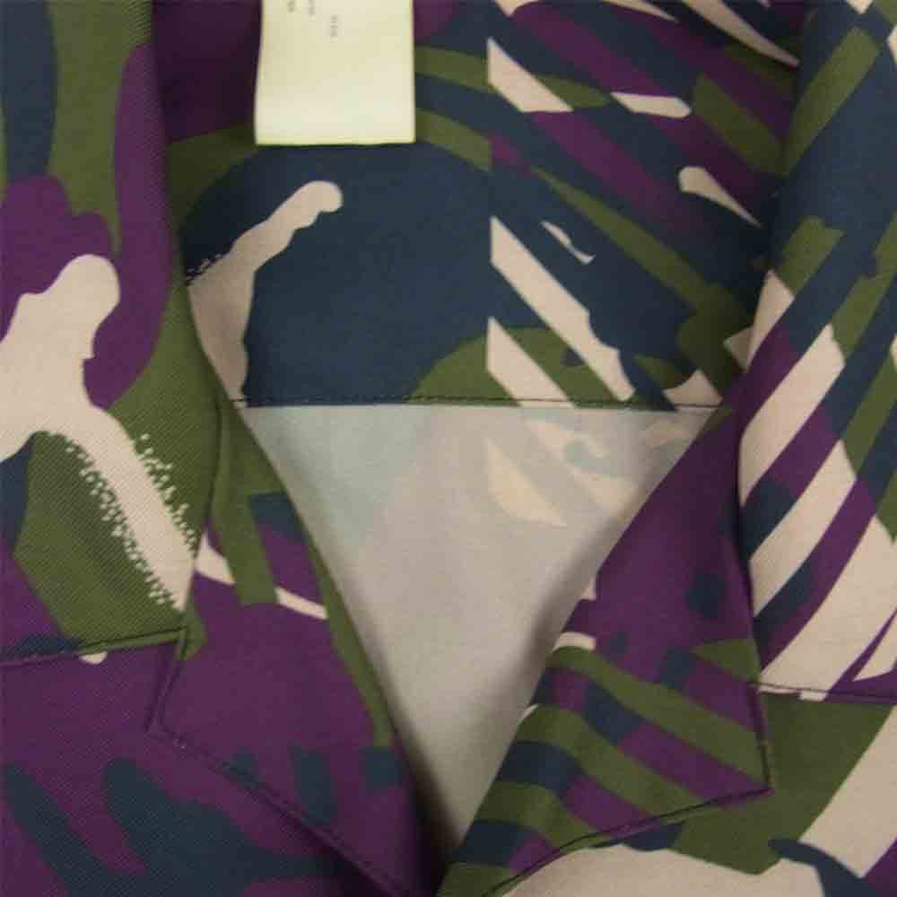 N.HOOLYWOOD エヌハリウッド 19AW 192-SH01-007 ONE BUTTON SHIRT オープン カラー シャツ マルチカラー系 44【中古】