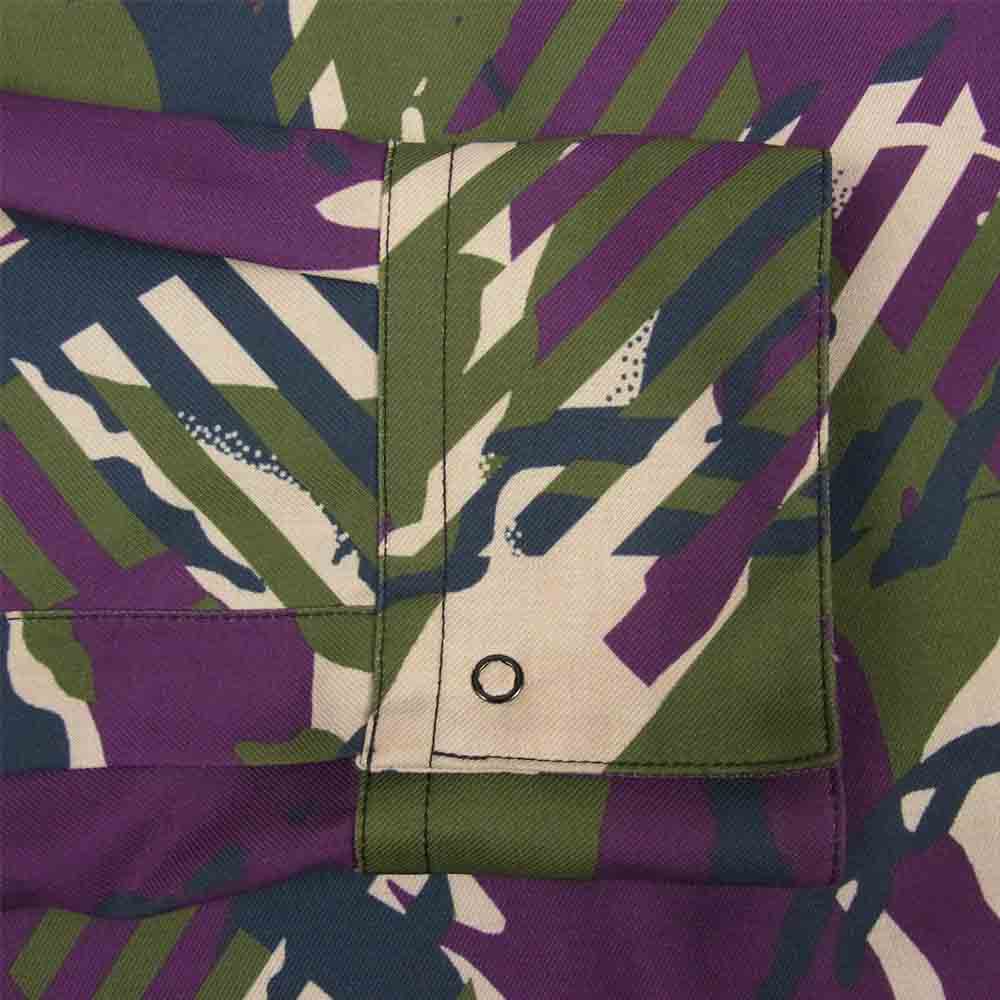 N.HOOLYWOOD エヌハリウッド 19AW 192-SH01-007 ONE BUTTON SHIRT オープン カラー シャツ マルチカラー系 44【中古】