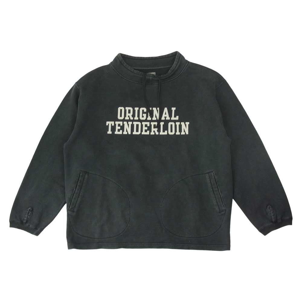TENDERLOIN テンダーロイン 19AW MOCK NECK SWEAT ウォッシュ加工 モックネック スウェット グレー系 L【中古】