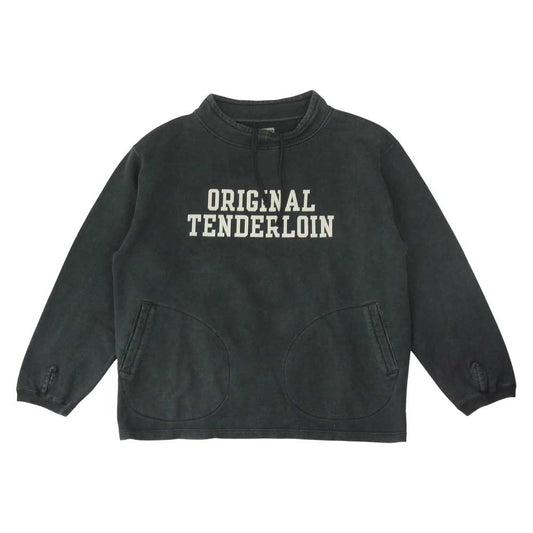 TENDERLOIN テンダーロイン 19AW MOCK NECK SWEAT ウォッシュ加工 モックネック スウェット グレー系 L【中古】