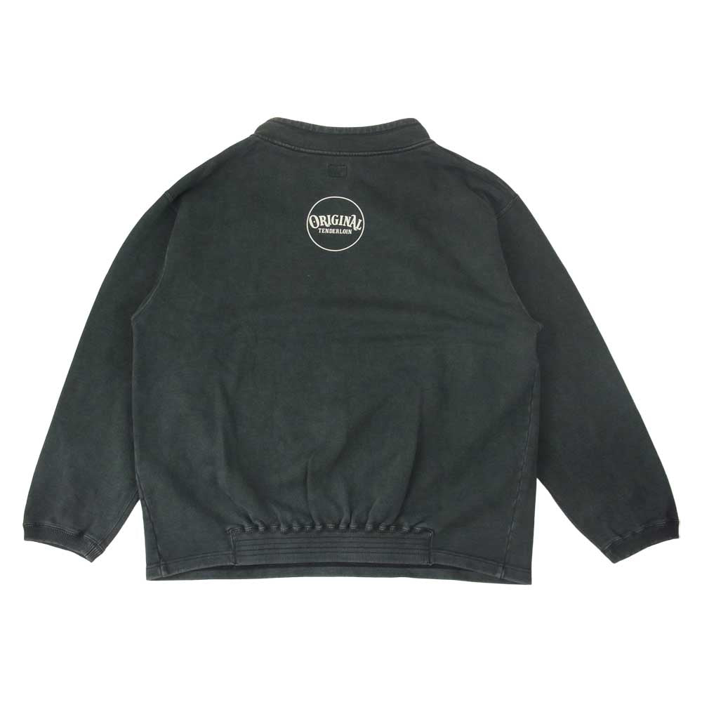 TENDERLOIN テンダーロイン 19AW MOCK NECK SWEAT ウォッシュ加工 モックネック スウェット グレー系 L【中古】