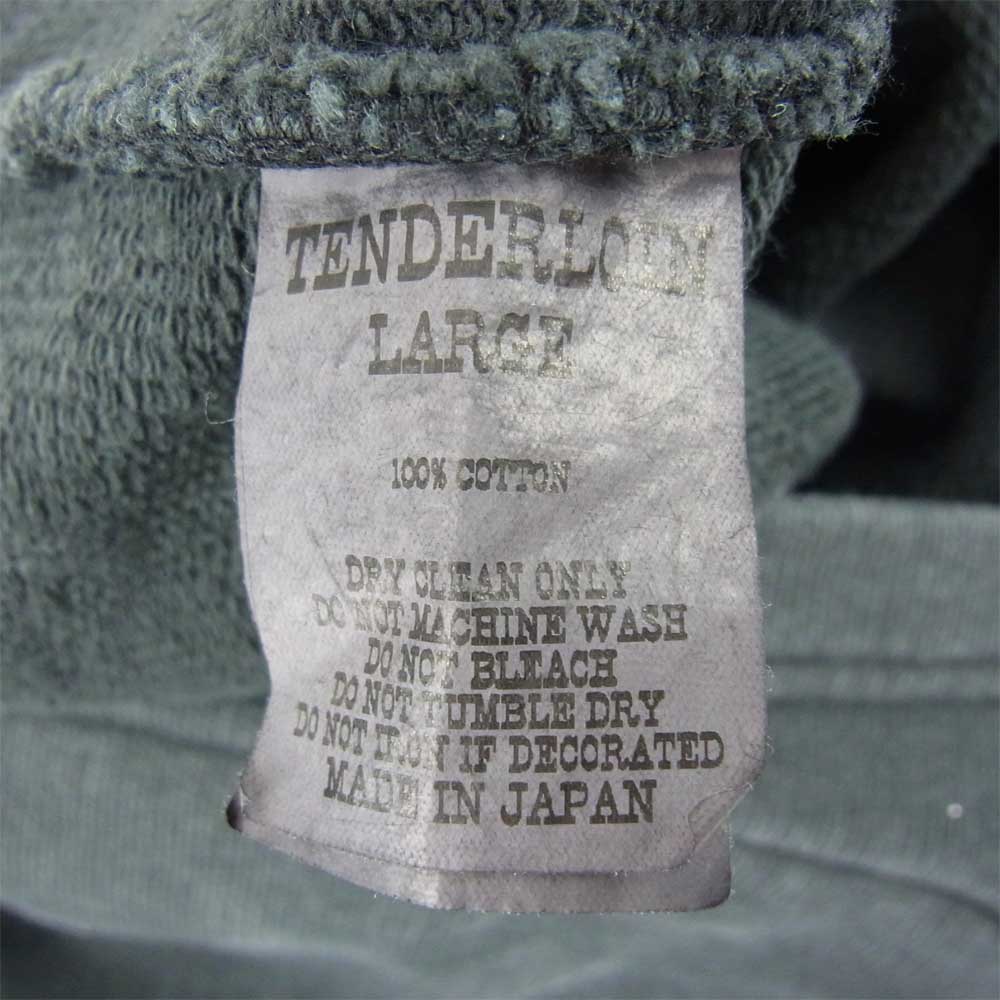 TENDERLOIN テンダーロイン 19AW MOCK NECK SWEAT ウォッシュ加工 モックネック スウェット グレー系 L【中古】