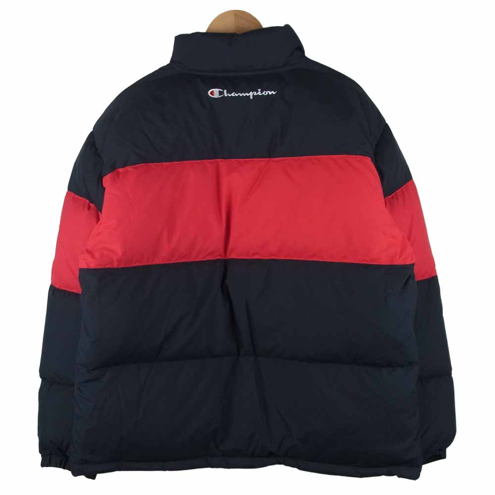 Champion チャンピオン C3-Q607 アクションスタイル ダウン ジャケット ベトナム製 ブラック系 レッド系 XL【中古】