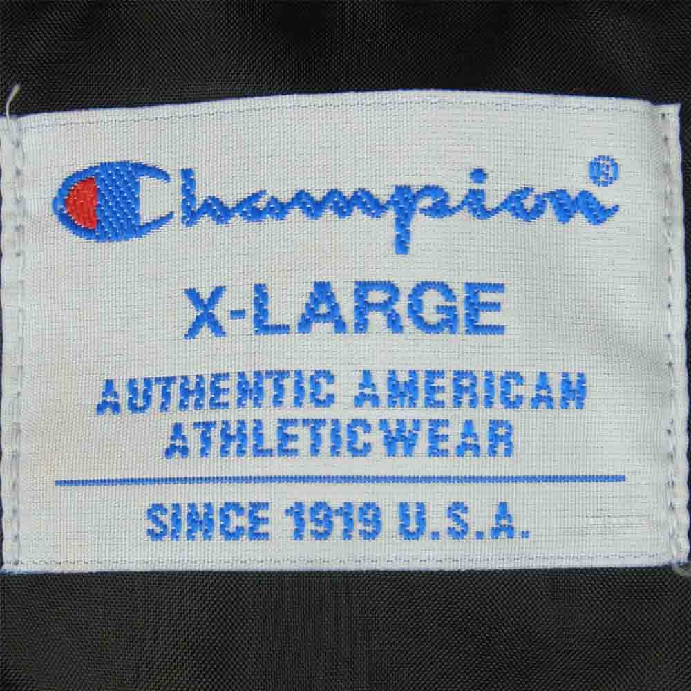Champion チャンピオン C3-Q607 アクションスタイル ダウン ジャケット ベトナム製 ブラック系 レッド系 XL【中古】