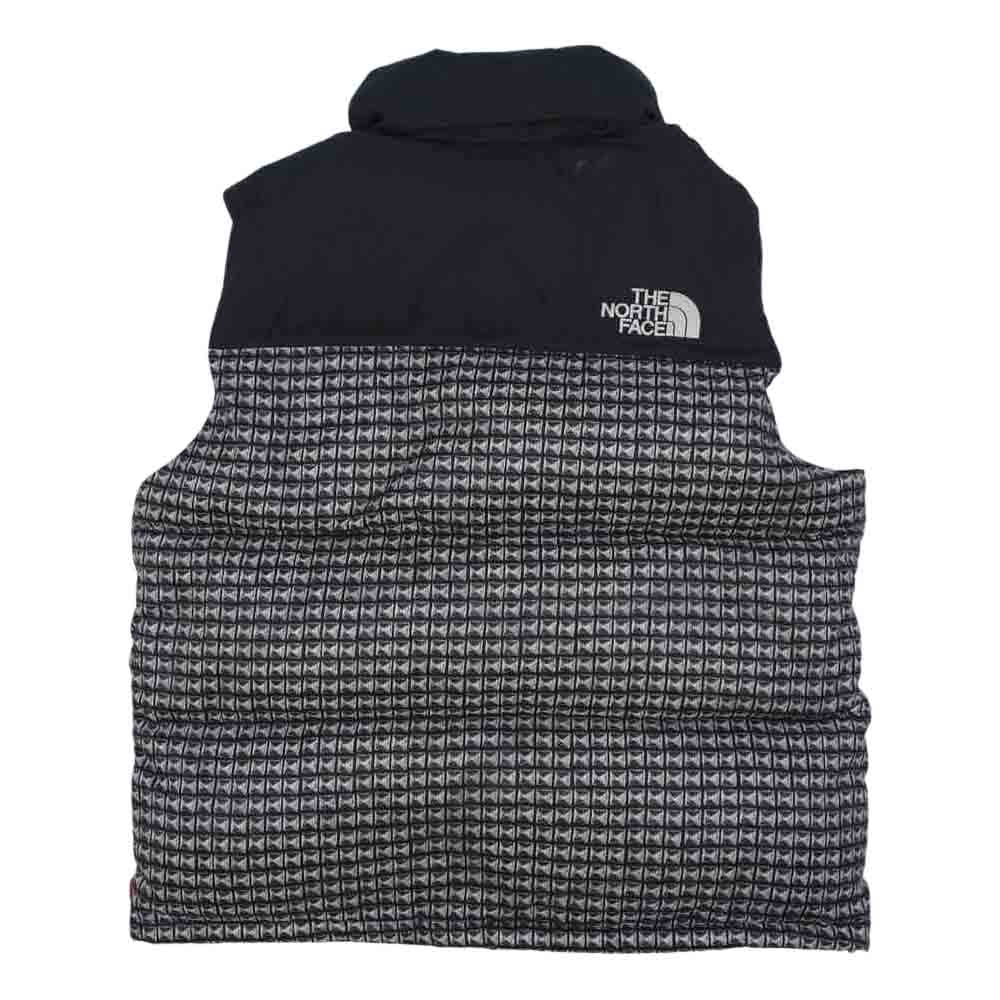 Supreme シュプリーム 21SS ND421021 国内正規品 the north face Studded Nuptse Vest ヌプシ ブラック系 ホワイト系 L【新古品】【未使用】【中古】