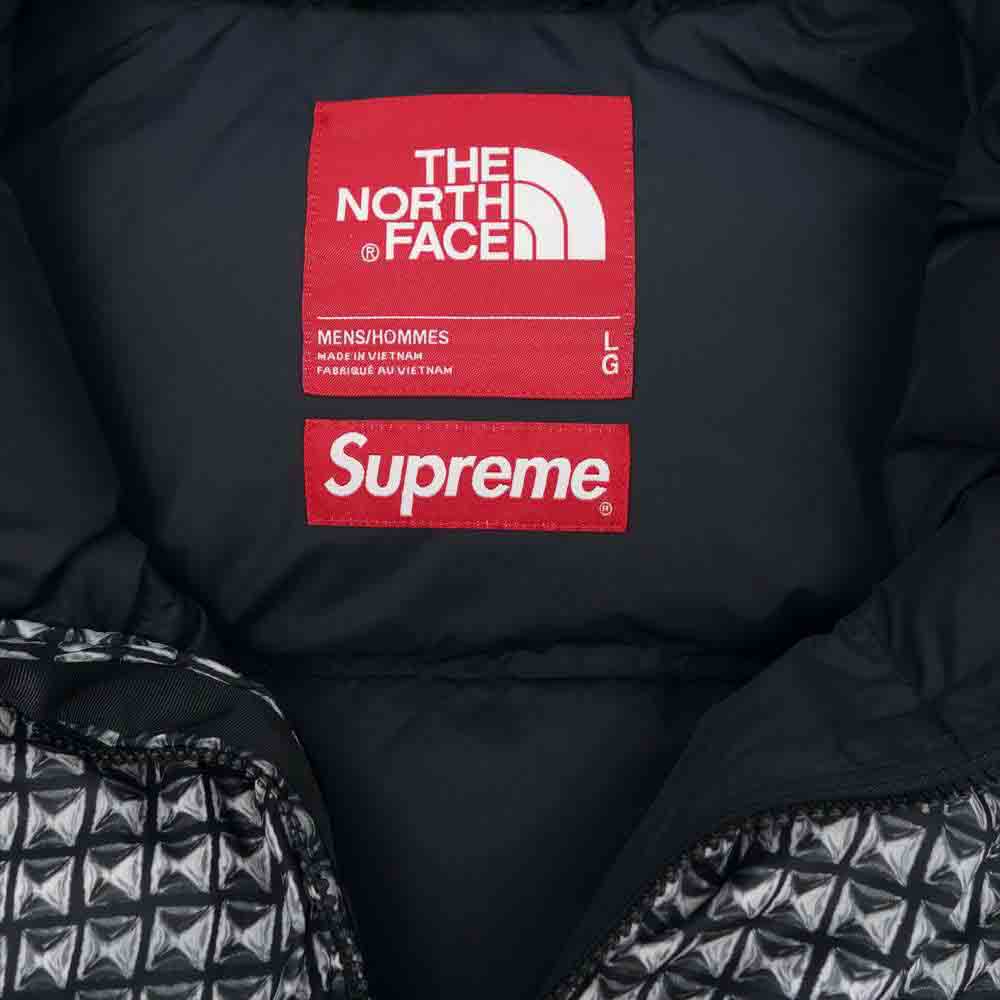 Supreme シュプリーム 21SS ND421021 国内正規品 the north face Studded Nuptse Vest ヌプシ ブラック系 ホワイト系 L【新古品】【未使用】【中古】
