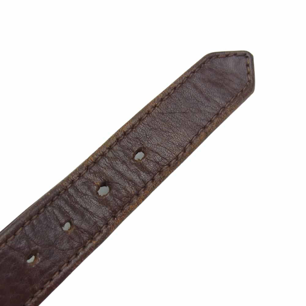 CHROME HEARTS クロムハーツ（原本無） R&R ロックンロール レザー ブレスレット ブラウン系【中古】