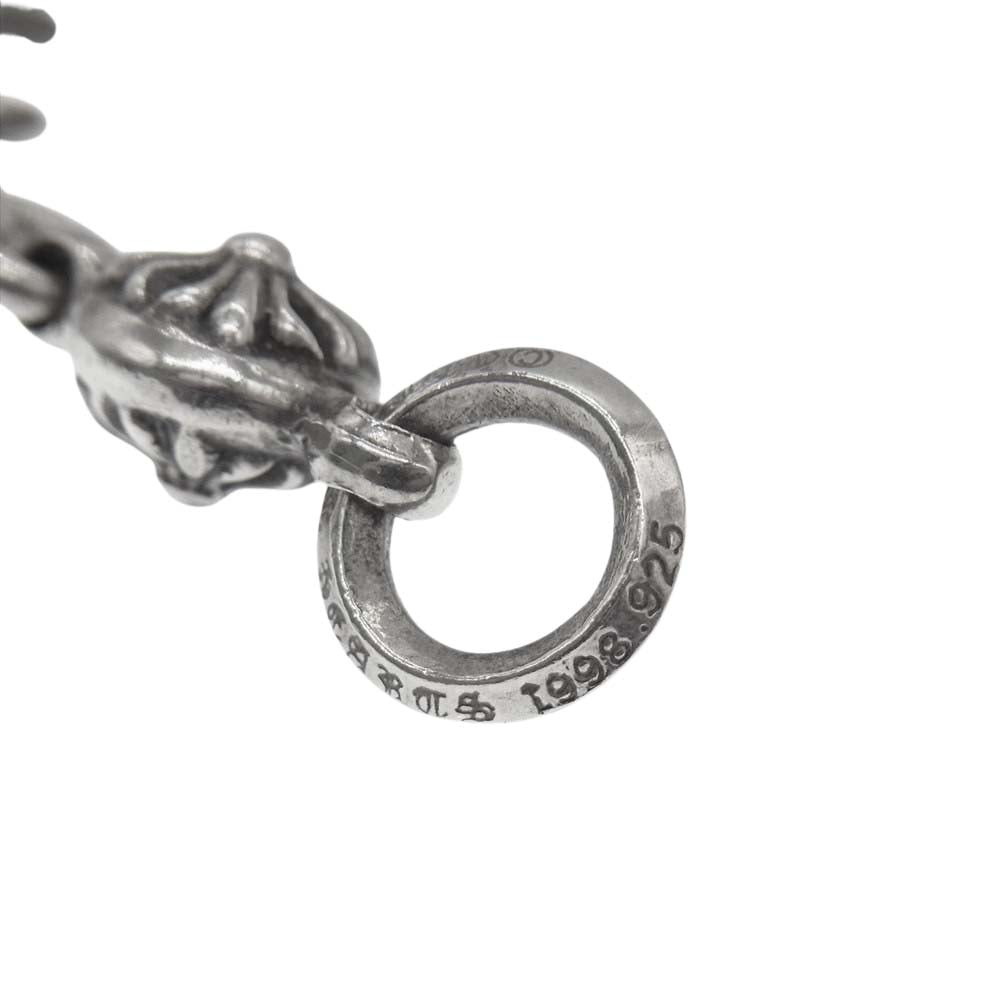 CHROME HEARTS クロムハーツ（原本無） 1ボール タイニー CHクロス チャーム ネックレス トップ シルバー系【中古】