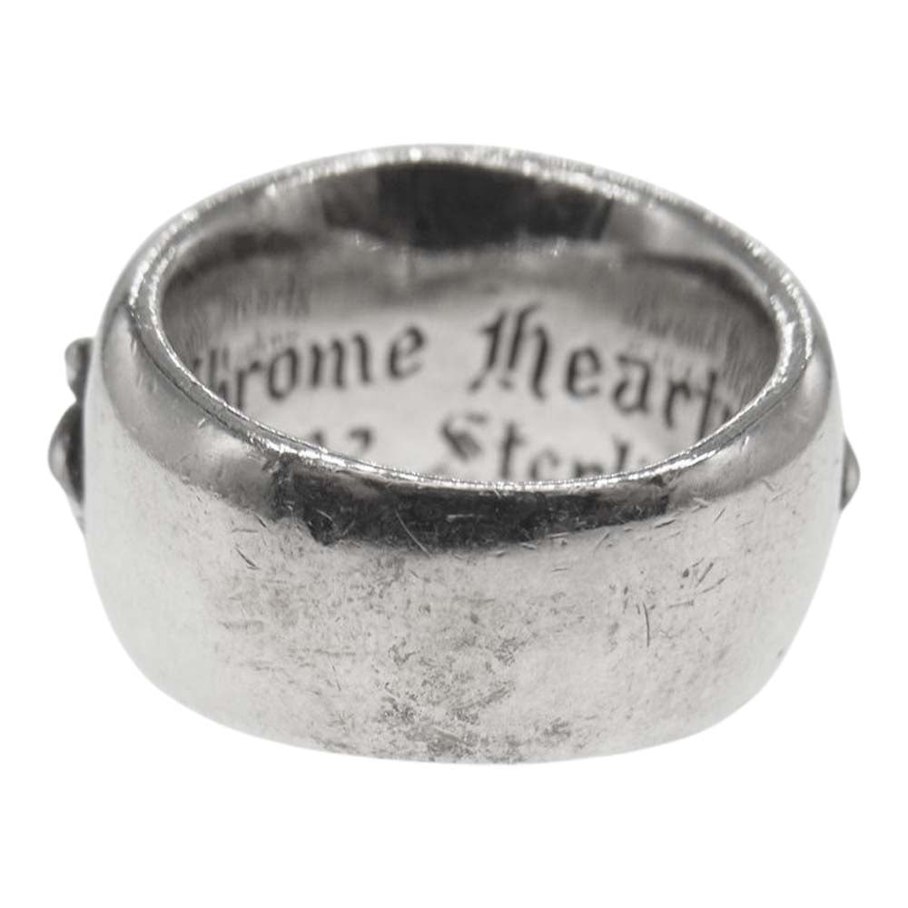 CHROME HEARTS クロムハーツ（原本無） FLRL CRS RING フローラル クロス リング シルバー系【中古】