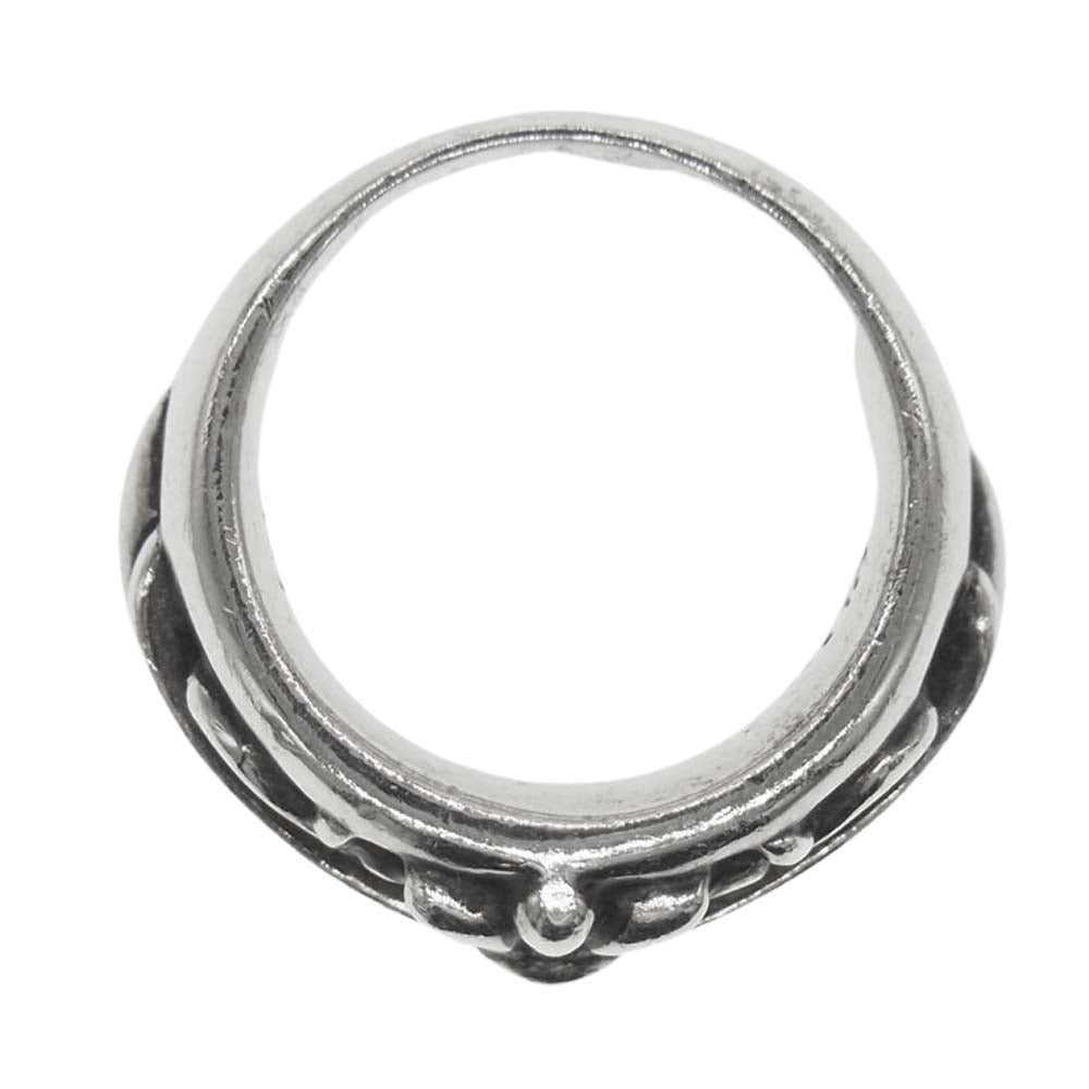 CHROME HEARTS クロムハーツ（原本無） FLRL CRS RING フローラル クロス リング シルバー系【中古】
