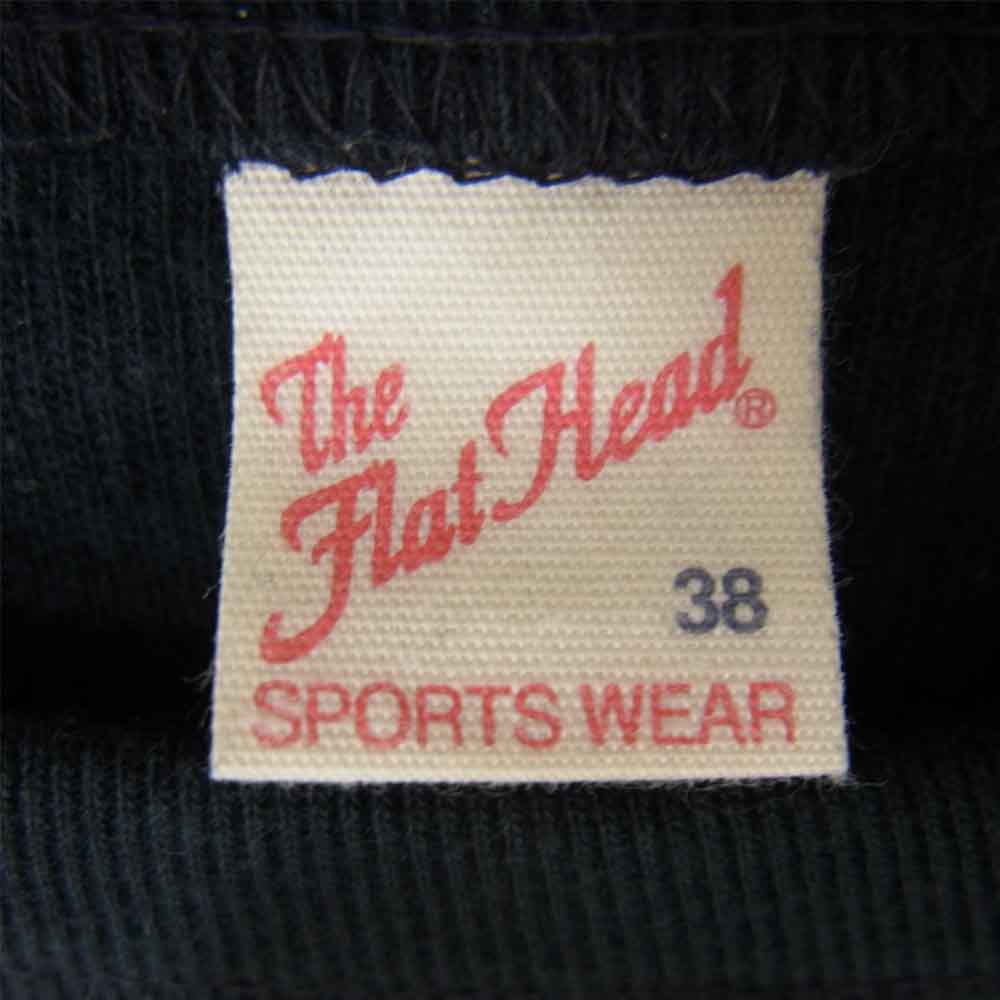 THE FLAT HEAD ザフラットヘッド プリント　サーマル カットソー ブラック系 38【中古】