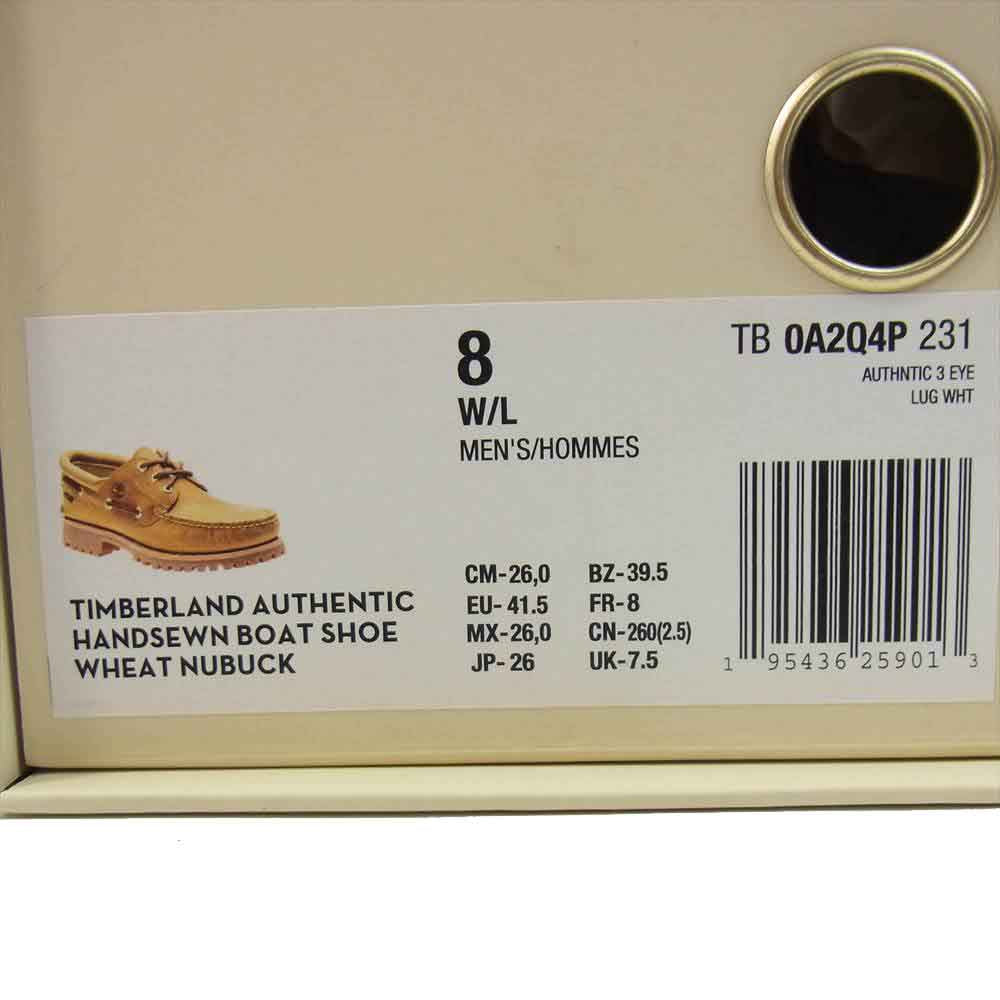 Timberland ティンバーランド AIME LEON DORE AUTHENTIC HANDSEWN BOAT SHOE エメレオンドレ モカシンブーツ ブラウン系 26cm【極上美品】【中古】