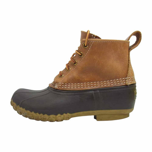 L.L.Bean エルエルビーン USA製 BEAN BOOTS 5ホール ビーン ブーツ ブラウン系 足入れ実寸サイズ24㎝【中古】