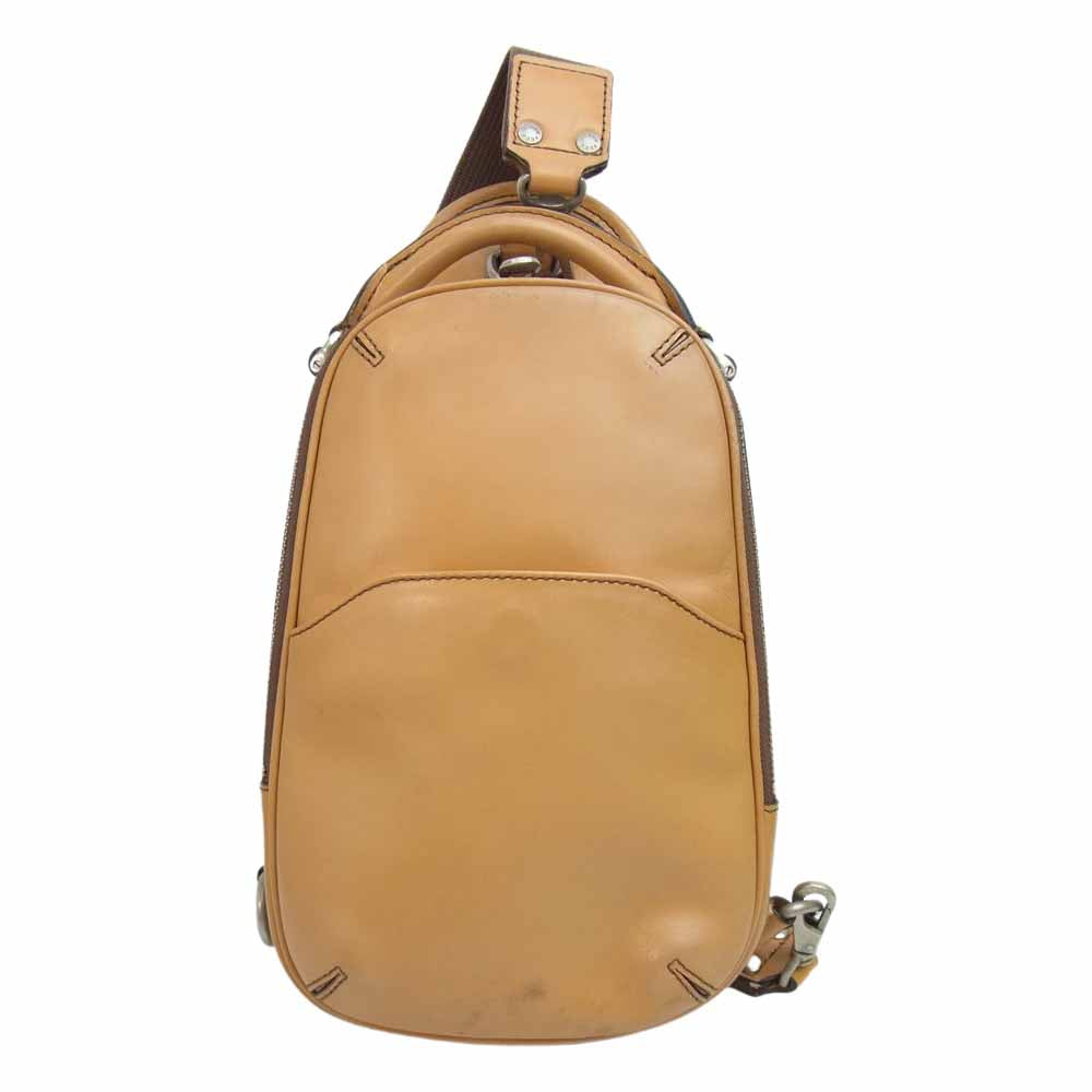 エルゴポック レザー ワン ショルダー ボディ ベージュ系【中古】