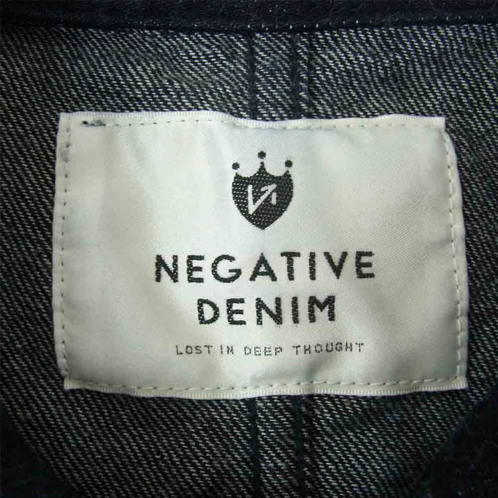 ネガティブデニム Denim Coverall デニム インディゴ カバーオール 月桂樹ボタン インディゴブルー系 2【中古】
