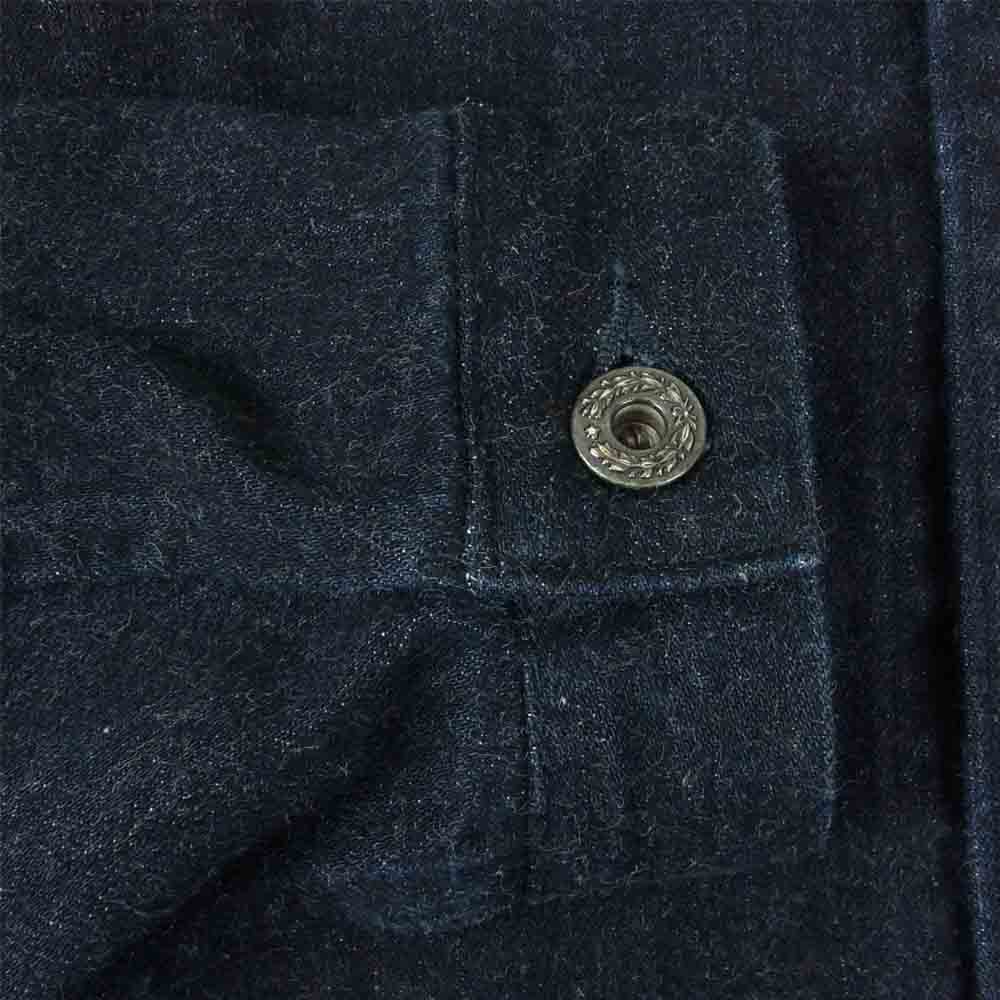 ネガティブデニム Denim Coverall デニム インディゴ カバーオール 月桂樹ボタン インディゴブルー系 2【中古】