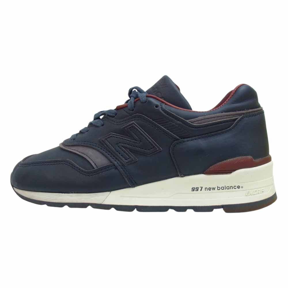 NEW BALANCE ニューバランス USA製 997 BEXP HORWEEN LEATHER ホーウィン レザー ネイビー系 24cm【中古】